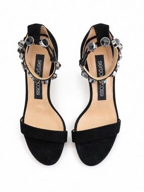 SERGIO ROSSI Black Heel Sandals